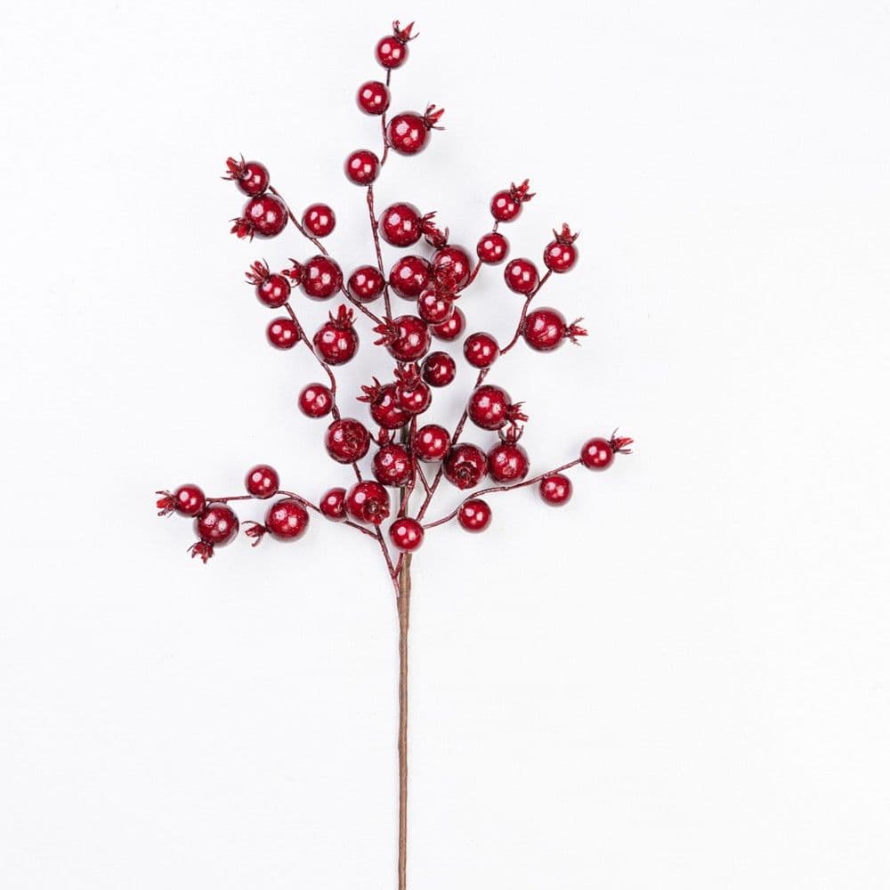 Berry Gooseberry Spray Dark Red 20"
