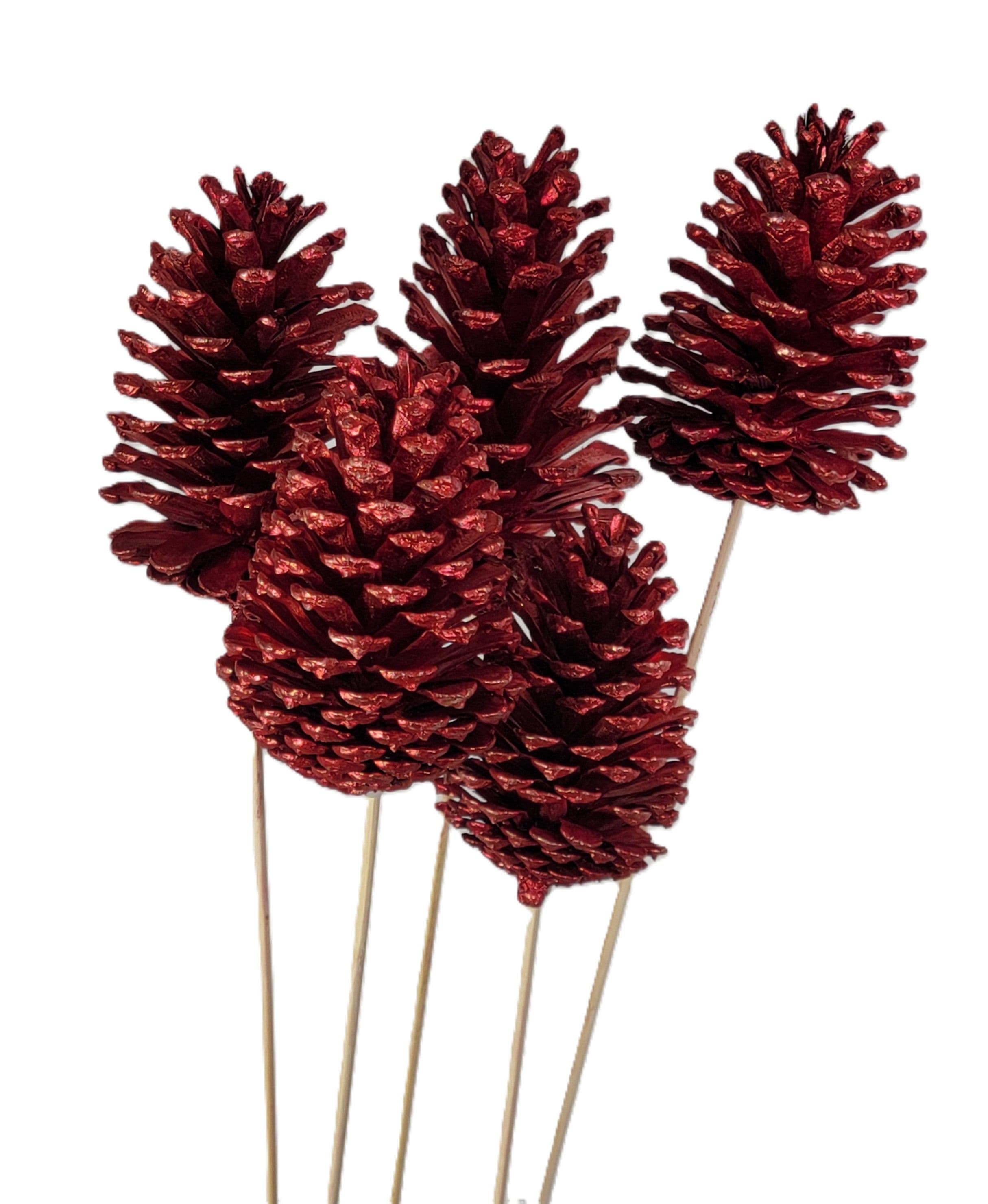 Pine Cone Reg Metallic Red