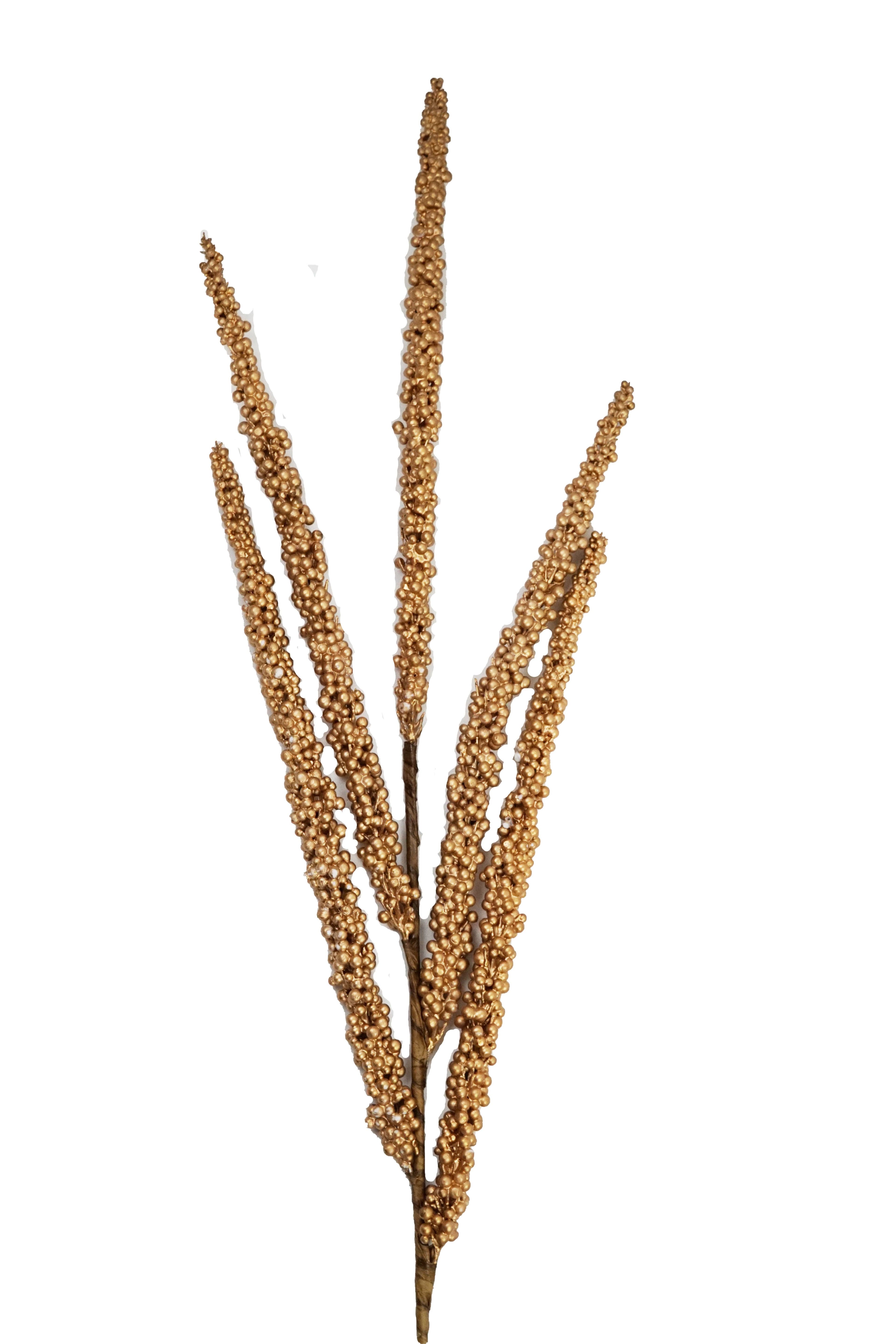 Berry Spike Spray Gold 32"