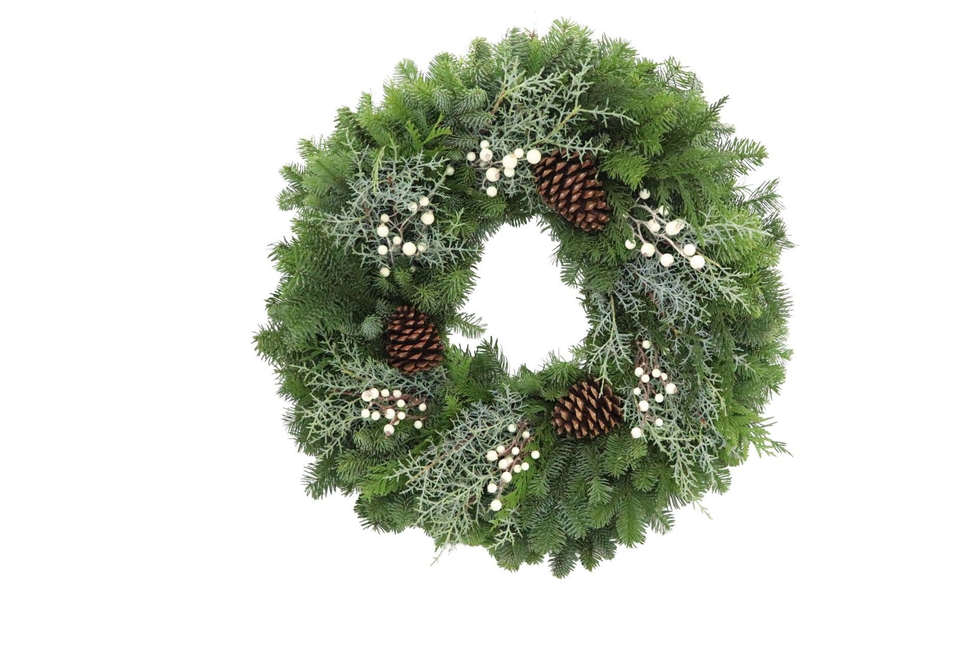 Blue Frost 24" Wreath