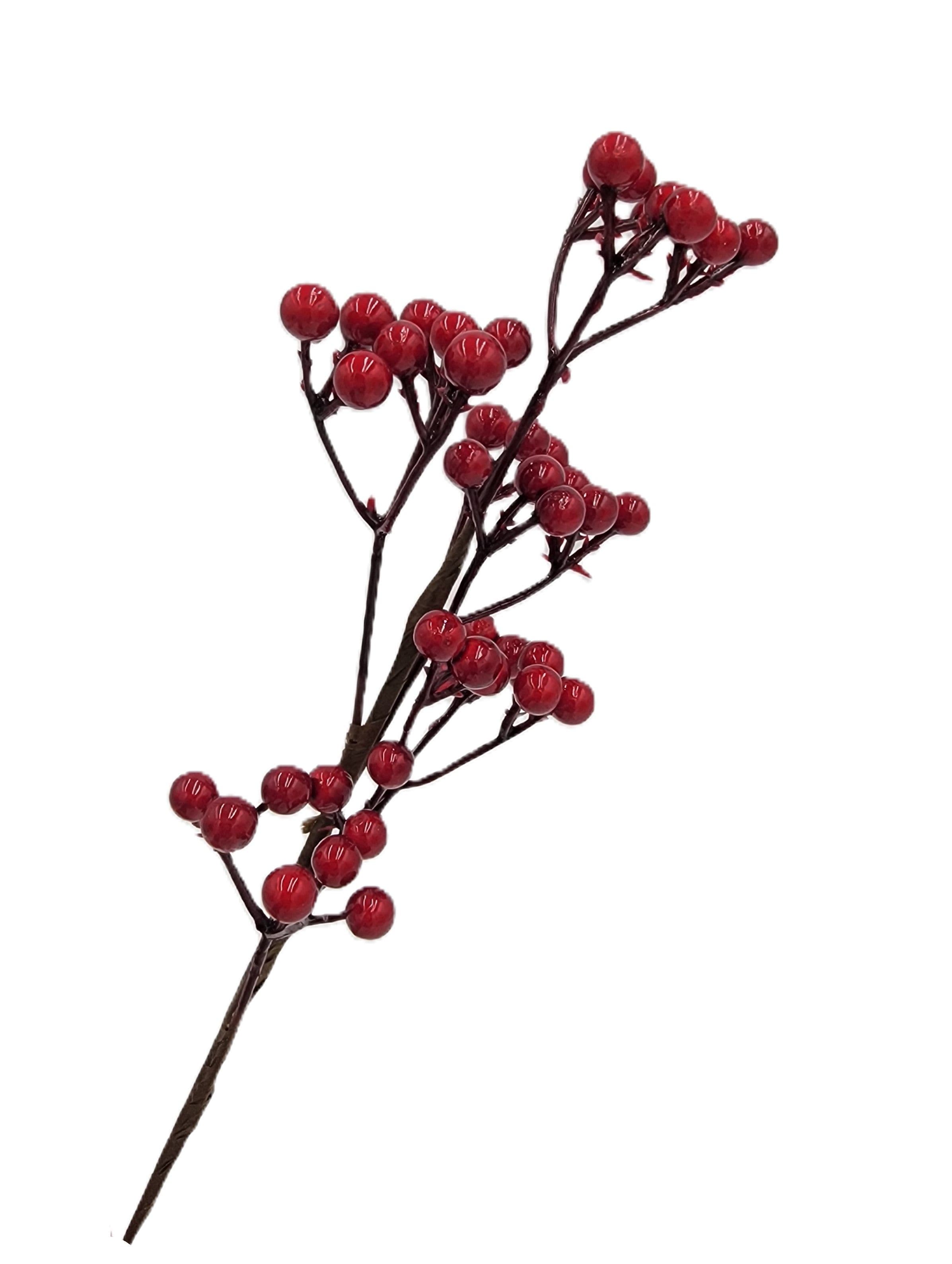 Berry Winterberry Faux Red 16"