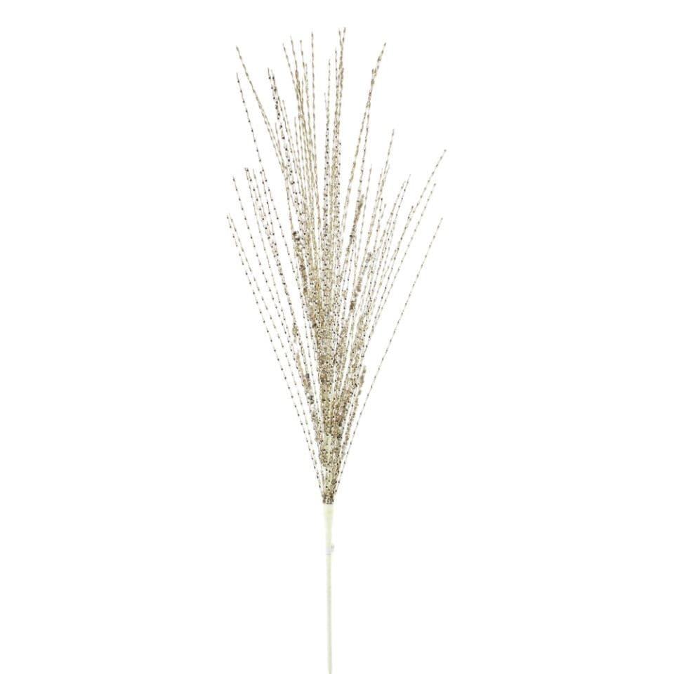 Twisted Tinsel Spray Champagne 33"