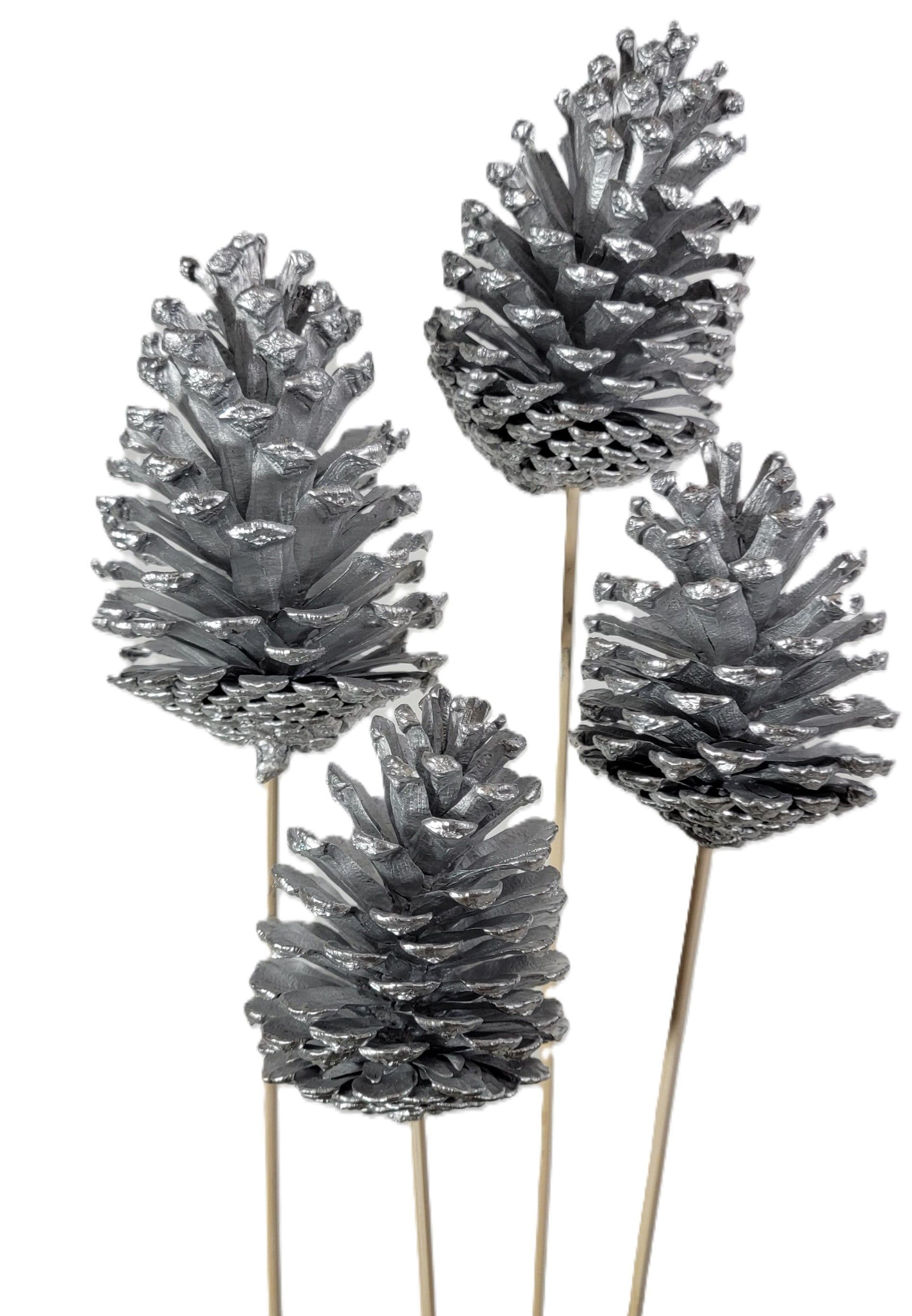 Pine Cone Reg Metallic Silver