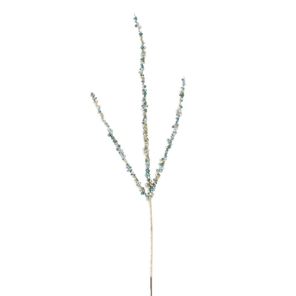 Berry Spike Branch Glittered Multi-Color Blue 40"