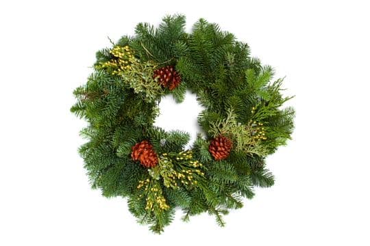 Candle Ring Deluxe Red 14"