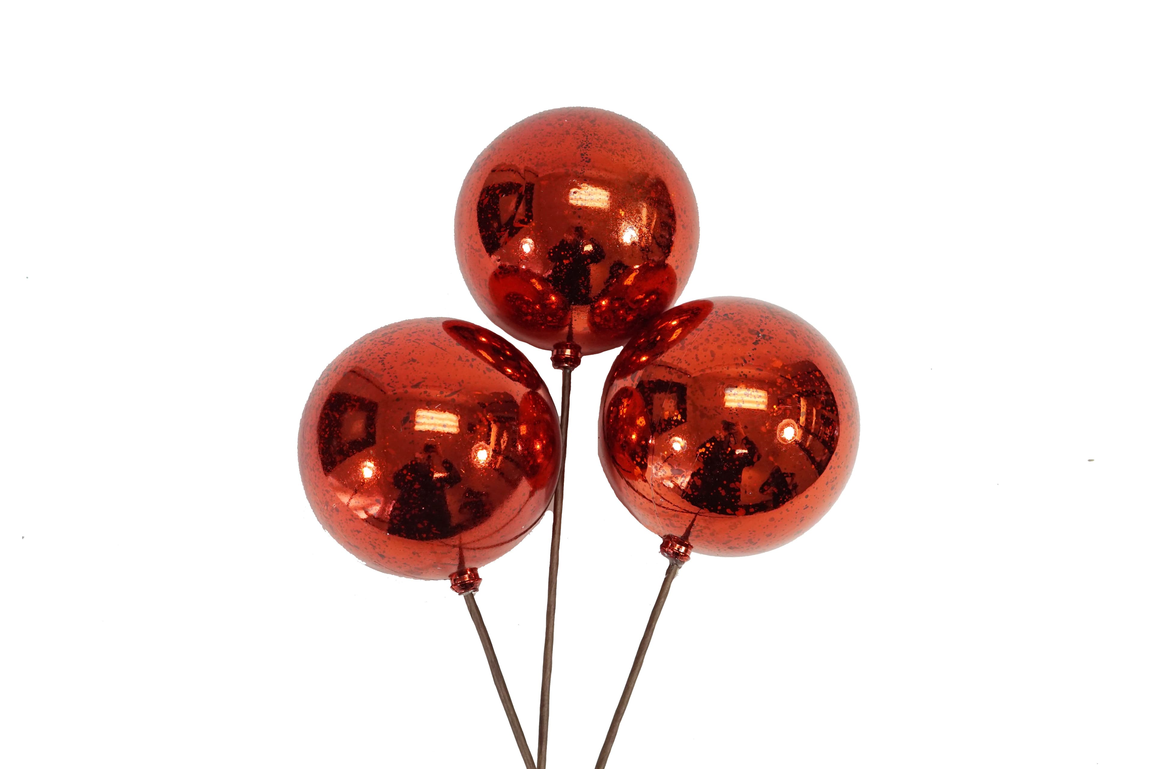 Ornament Ball 100mm Merc Red