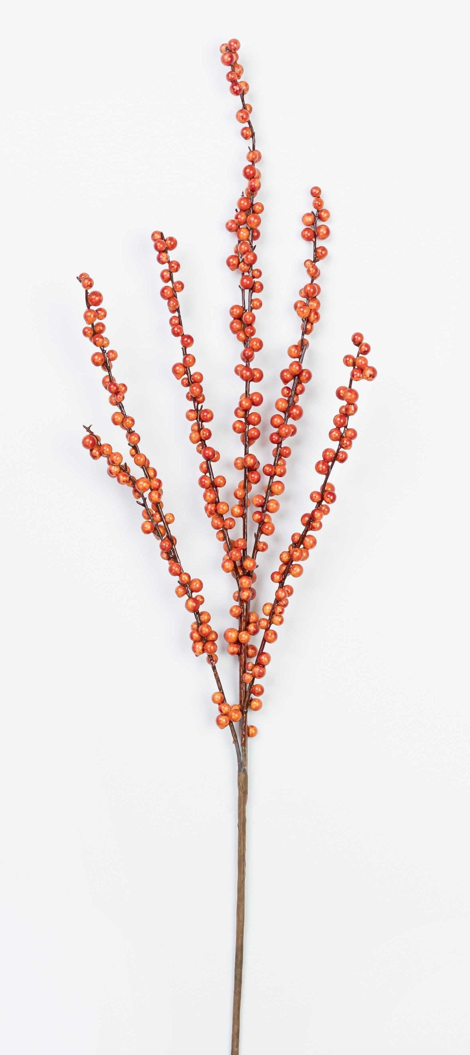 Winterberry Dark Orange Faux 28"