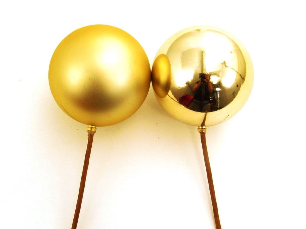 Ornament Ball 100mm Gloss/Matte Gold