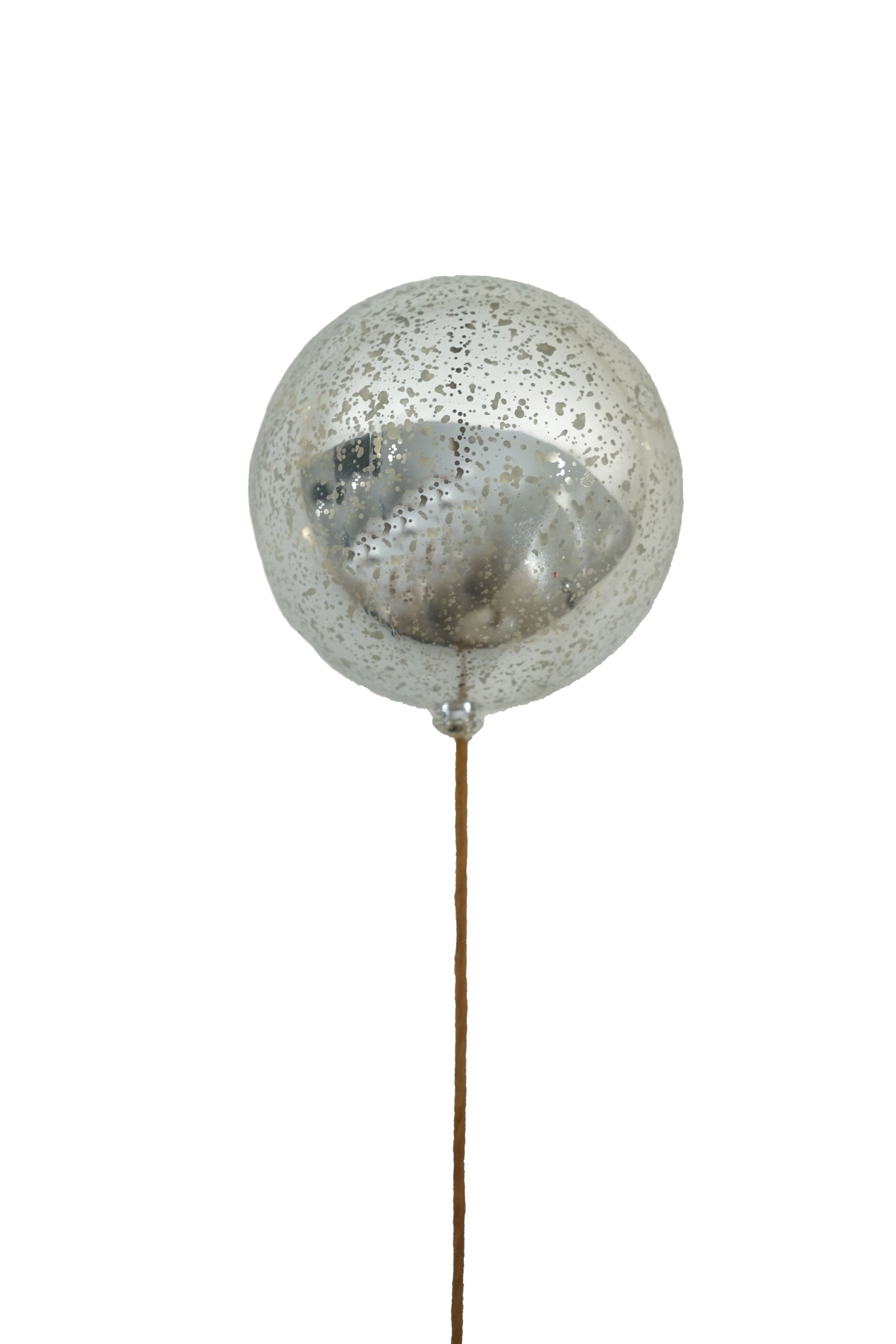 Ornament Ball 100mm Merc Silver