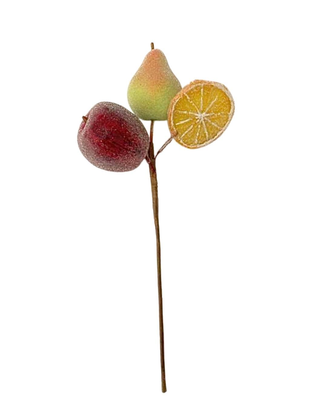 Mixed Fruit Pick Sugared 12"