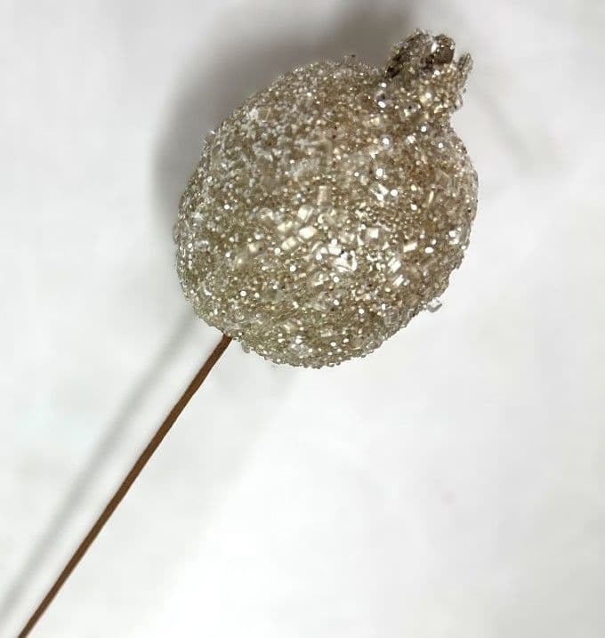 Pomegranate Faux Iced Champagne 17"