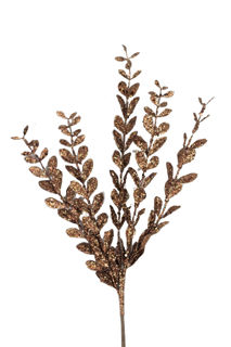 Picture of Boxwood Spray Chocolate Glitter 24"